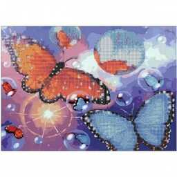 Mozaika diamentowa 5D KIT 30x40cm CENTRUM motyl 89631