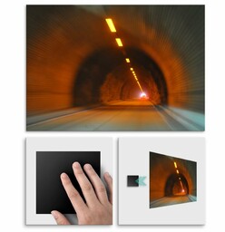 Plakat metalowy tunel M