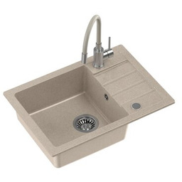 Zlewozmywak jednokomorowy z ociekaczem MYQ Flexi Short SHOFLG3COL