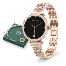 STELIO Lusso Gem AI 38mm Złoty + Bransoletka