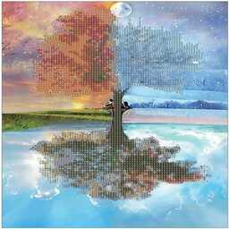 Mozaika diamentowa 5D KIT 30x40cm CENTRUM pory roku