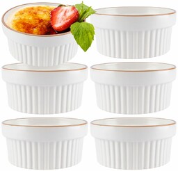 Miseczki do zapiekania porcelanowe białe 6 szt. 275