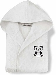 grace Płaszcz kąpielowy dla dzieci Panda 74-80 biały,