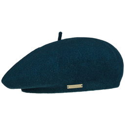 Beret Baskijski Damski by Seeberger, petrolowy, One Size