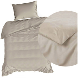 Pościel 140 x 200 2cz Satynova Nova3 Beżowa