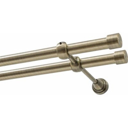 DECASTYL Karnisz Luna podwójny 160 cm Mosiądz antyczny