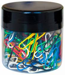 Spinacze okrągłe Q-CONNECT, 26mm, 150szt., w plastikowym słoiku,