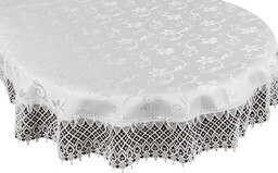 Obrus plamoodporny owalny z gipiurą G09-01