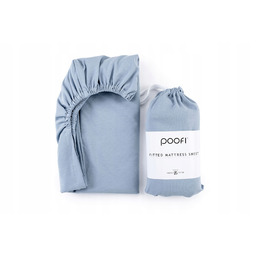 Prześcieradło do łóżeczka 70x140 Poofi Dusty Blue