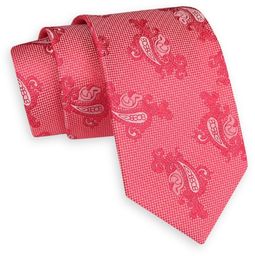 Różowy Klasyczny Szeroki Krawat -Angelo di Monti- 7