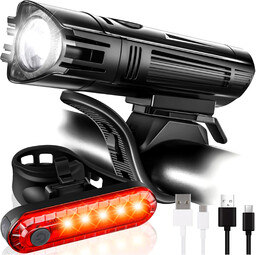 Lampka rowerowa 2w1 przód + tył wodoodporna IPX4