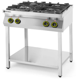 Kuchnia gazowa 4-palnikowa na podstawie otwartej - Hendi