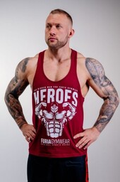 Tank top Heroes bordowy męski