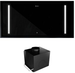 Okap GLOBALO Zenara 100.1 Black + Turbina TW