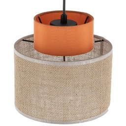 Tk Lighting Ekologiczna lampa wisząca Duo 3255 naturalna