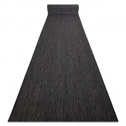 Chodnik SZNURKOWY SIZAL SION Melanż płaskie tkanie czarny