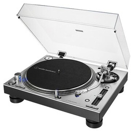 AUDIO-TECHNICA Gramofon AT-LP140XP Srebrny, Manualny, Napęd bezpośredni, Prędkość