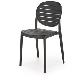 Krzesło ogrodowe plastikowe czarne K529