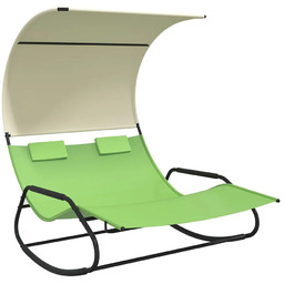 Edinos Ogrodowy leżak bujany z daszkiem i poduszkami