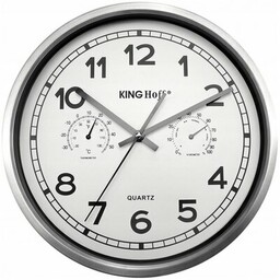 KINGHOFF Zegar KH-5027 Srebrny