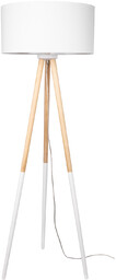 Lampa podłogowa Panda 1xE27 maks. 60W drewno brzozowo-białe/przezroczysty