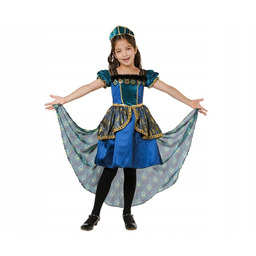 Zestaw dla dzieci Pawia Księżniczka (sukienka, opaska), rozm.130/140