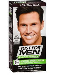 Just For Men, szampon koloryzujący, naturalna czerń H-55