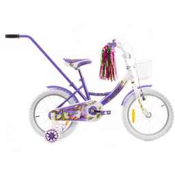 Rower dziecięcy Rock Kids Jasmine 16" biało-fioletowy