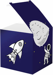 Pudełeczka dla gości Kosmos - 6 szt.