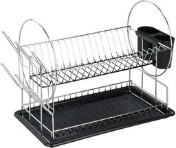 Wenko Premium Duo Ociekacz, Srebrno/czarny, 50 x 36