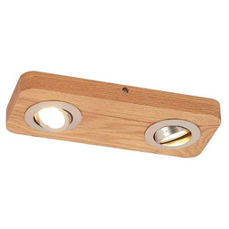 Lindby - Mikari 2 LED Lampa Sufitowa Wood