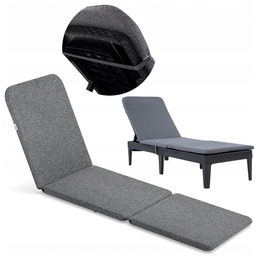 Materac Poduszka na leżak Jaipur Grey Melange