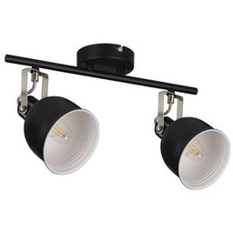 Żyrandol czarny 2-punktowy DERATO