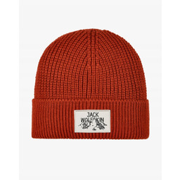 Czapka Zimowa Jack Wolfskin Badge Beanie - Rust