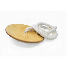 Huśtawka z liną do wspinania drewniana dla dzieci