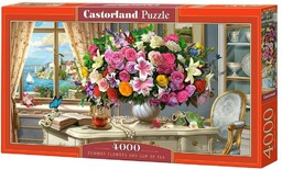 Castorland PUZZLE 4000 SUMMER FLOWERS AND CUP OF