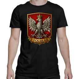 Polska - Orzeł Biały V3 - męska koszulka