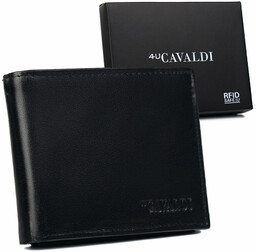 Skórzany męski portfel Cavaldi 0002-P-BS RFID