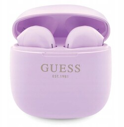 Słuchawki Bluetooth Guess Tws Classic fioletowe, bezprzewodowe