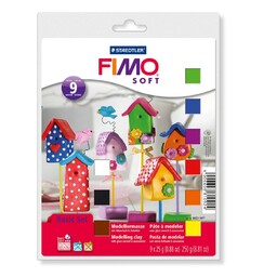 Zestaw FIMO dla początkujących 9 kolorów + akcesoria
