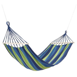 NC9001 NIEBIESKI HAMAK Z DREWNIANĄ BELKĄ 70CM