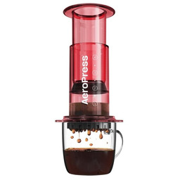 Zaparzacz do kawy AeroPress Clear - Czerwony