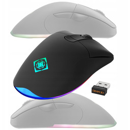 Bezprzewodowa Mysz Gamingowa Czarna Rgb 16 000 Dpi