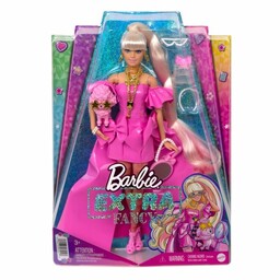 Mattel Barbie Extra Fancy Lalka Różowy Strój Hhn12