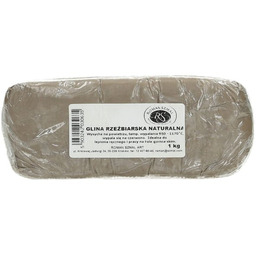 Glina rzeźbiarska naturalna 1kg SZMAL