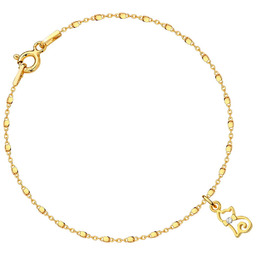 MYNESS Bransoletka z kotkiem z kryształem Swarovski