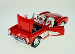 Welly 1957 Chevrolet Corvette Czerwony 1:24 Samochód Nowy