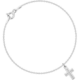 MYNESS Bransoletka z krzyżykiem Swarovski