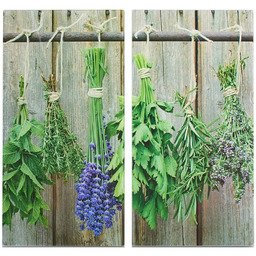 ZELLER Szklane płyty ochronne LAWENDA na kuchenkę 2