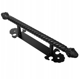 Antaba Drzwiowa Kuta Ozdobna Czarna 53 cm Klamka